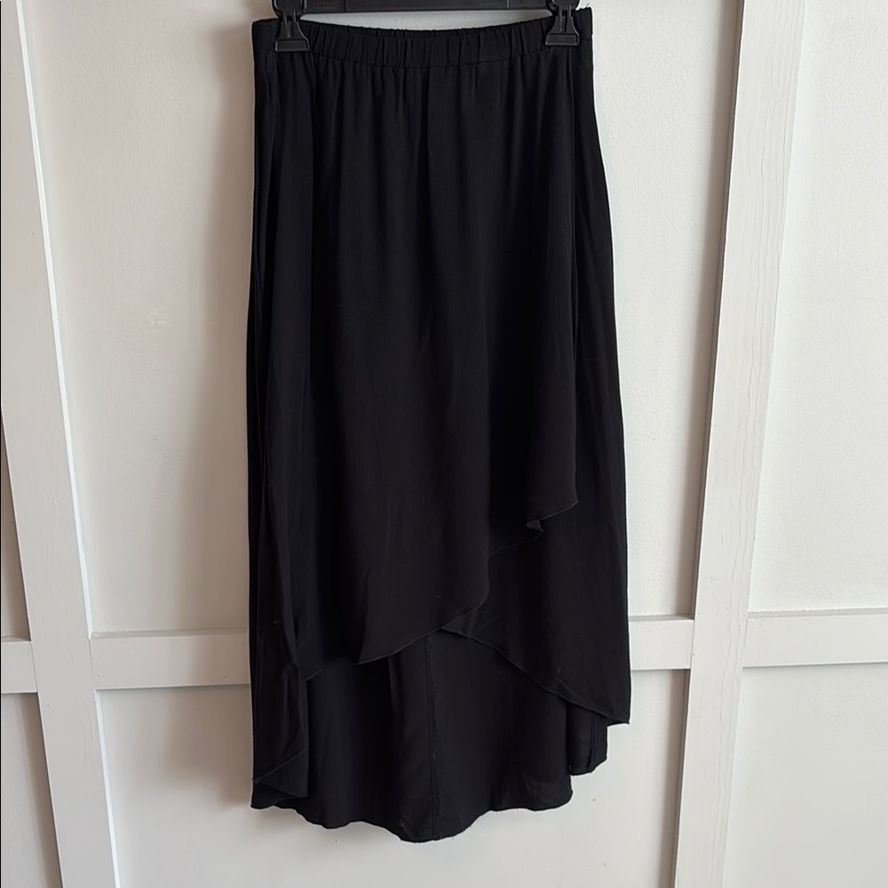 Black High Low Skirt
